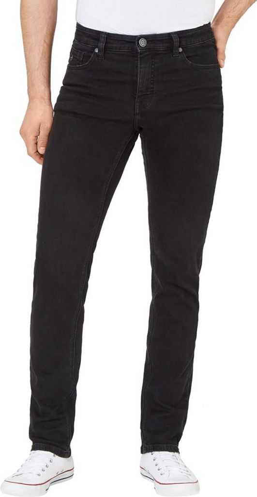 Paddock's Herren 5-Pocket Slim-Fit Jeans, Pipe (80151 6516 000), Farbe:black/ black(6001), Größe:W33, Länge:L32