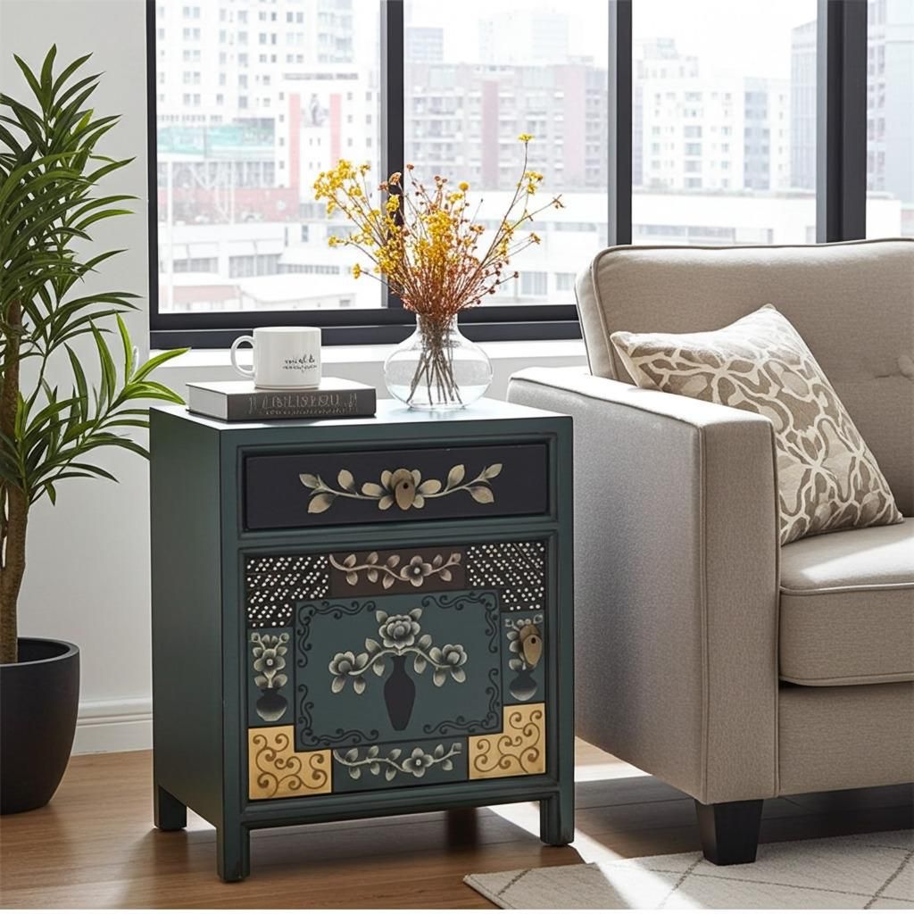 TABLE DE NUIT commode avec tiroir console armoire blanc 1 ou set de 2