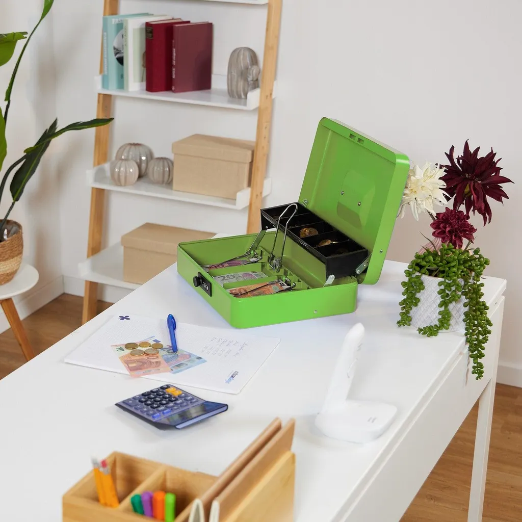 Tiroir-caisse à code mécanique sans clé - Acier robuste et compact 25cm