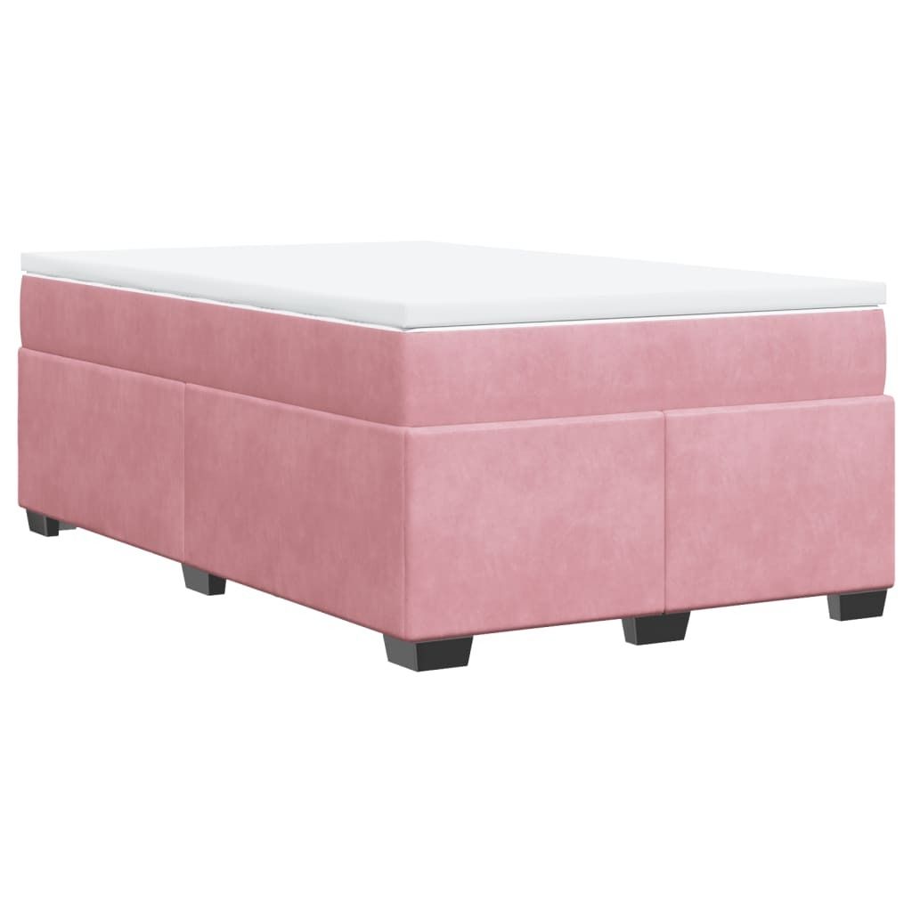 "im Sonderangebot"Boxspringbett Modernes/Doppelbett - Polsterbett Erwachsene/r /Kind - mit Matratze Rosa 120x190cm Samt - Klassische Betten DEMöbe...