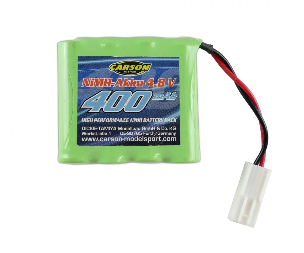 Pack batterie de réception NiMH 4,8V 400mAh avec prise type Mini Tamiya RC
