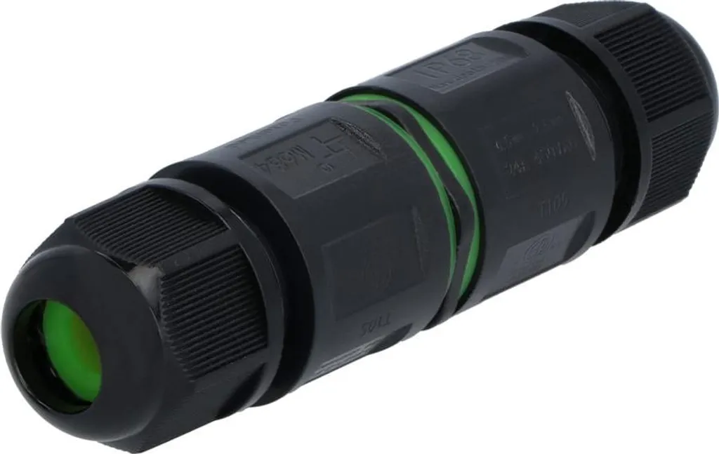 Lot de 5 connecteurs IP68 noirs pour câbles de 4 à 12 mm ultra robustes