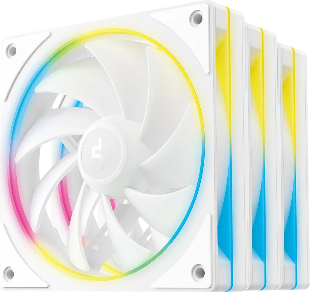 Ventilateur de Boîtier 120mm DeepCool FL12 SE WH Violet pour PC Gaming