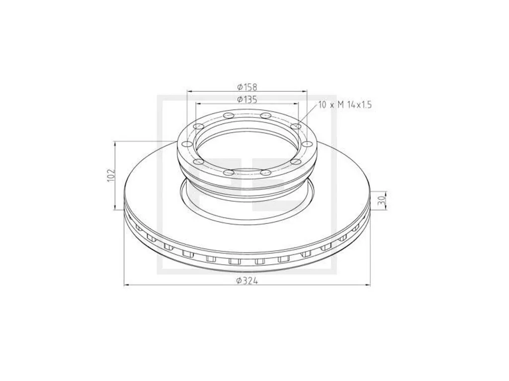 Disque de frein anti-vibration 036.103-00A pour stopper les bruits de frein