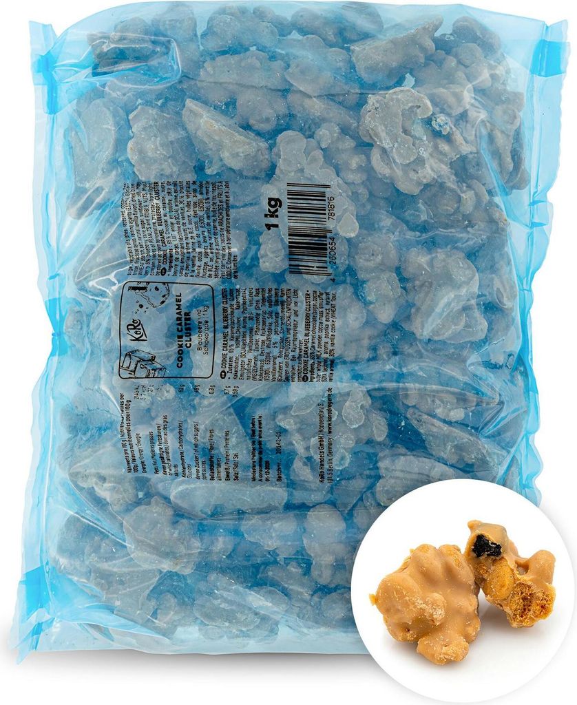 A bag of cookie caramel clusters.