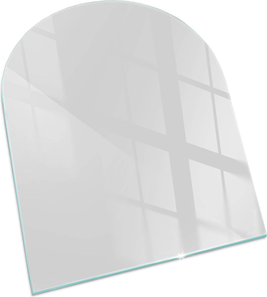 Farbe Grau – Glasbodenplatte für – Kaminofen – Kaminplatte Glas – Schutzglas – Funkenschutzplatte –Glasbodenplatte Feuerfeste – Hitz...