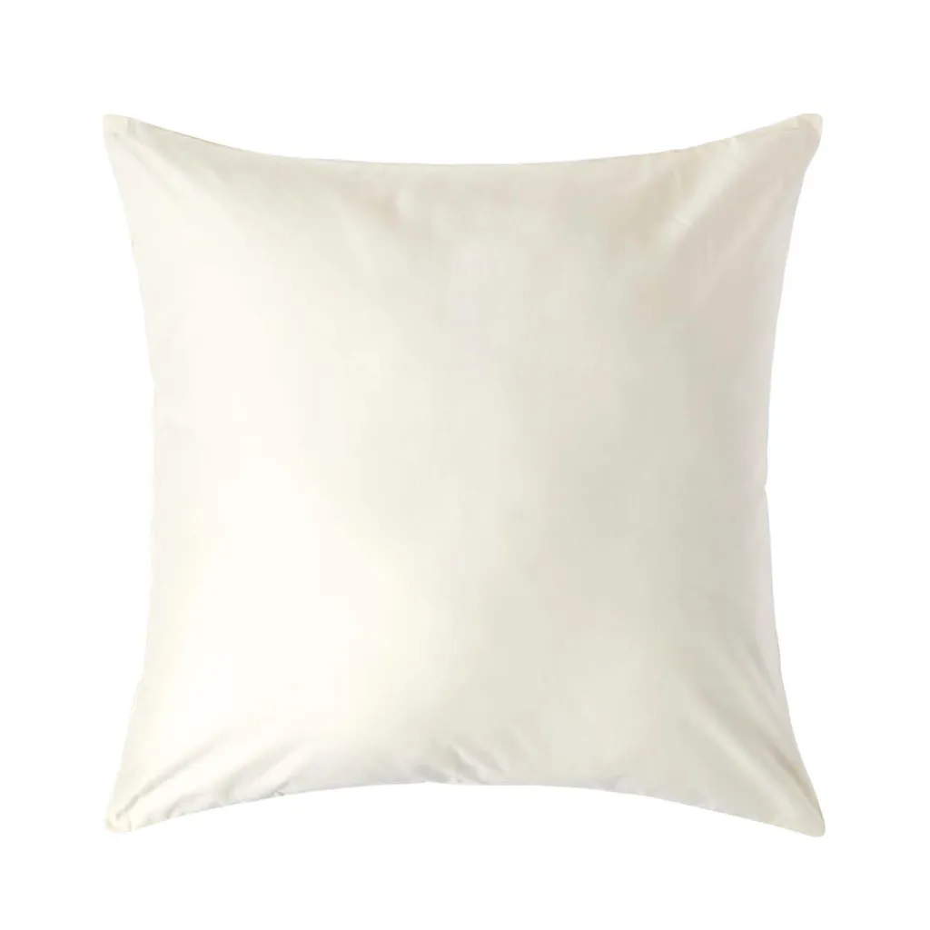 Taie d'oreiller 1000 fils Coton Égyptien 80 x 80 cm Coloris Vanille