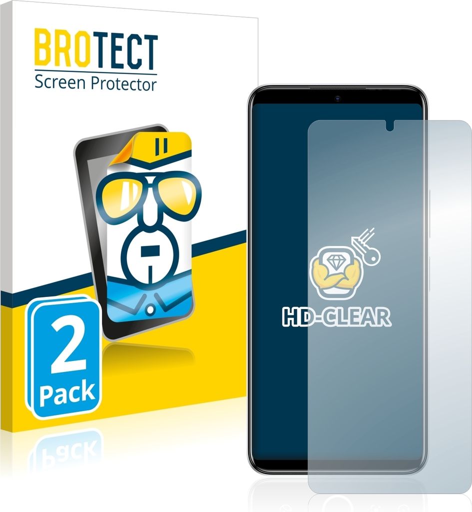2x Für Infinix Note 12 (G96) Schutzfolie BROTECT Displayschutz Display Schutz Folie Klar Transparent