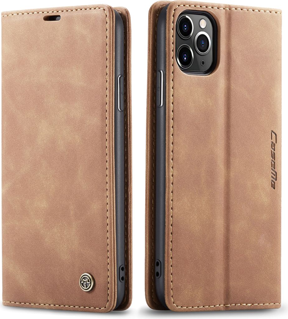 iPhone 11 Pro Hülle, LaimTop Retro Kunstledertasche TPU Innere, Kartenfächer, Magnetverschluss, Klapphülle mit Standfunktion Schutzhülle für i...