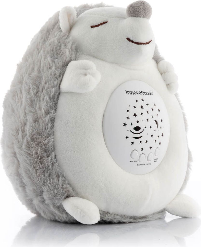 InnovaGoods® Plüsch-Igel Spikey – Weißes Rauschen & Produktbild 