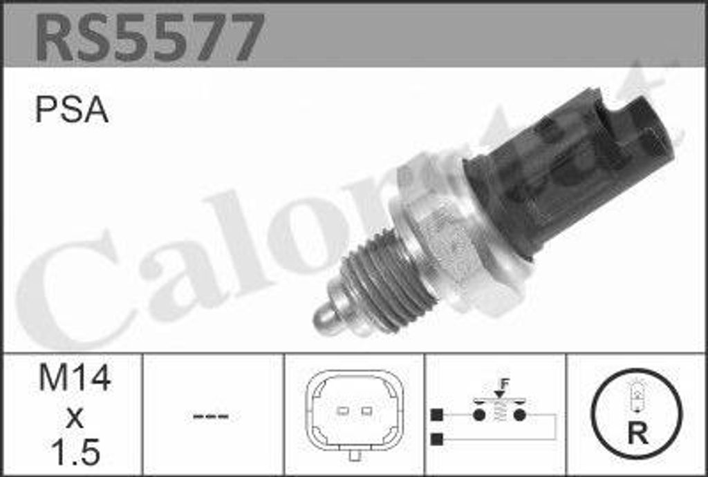 CALORSTAT by Vernet RS5577 Schalter, Rückfahrleuchte OE 71728934 kompatibel mit Berlingo, C-Elysee, C15, C2, C3, C4, C5, C8, DS3, DS4, DS5, Evasio...