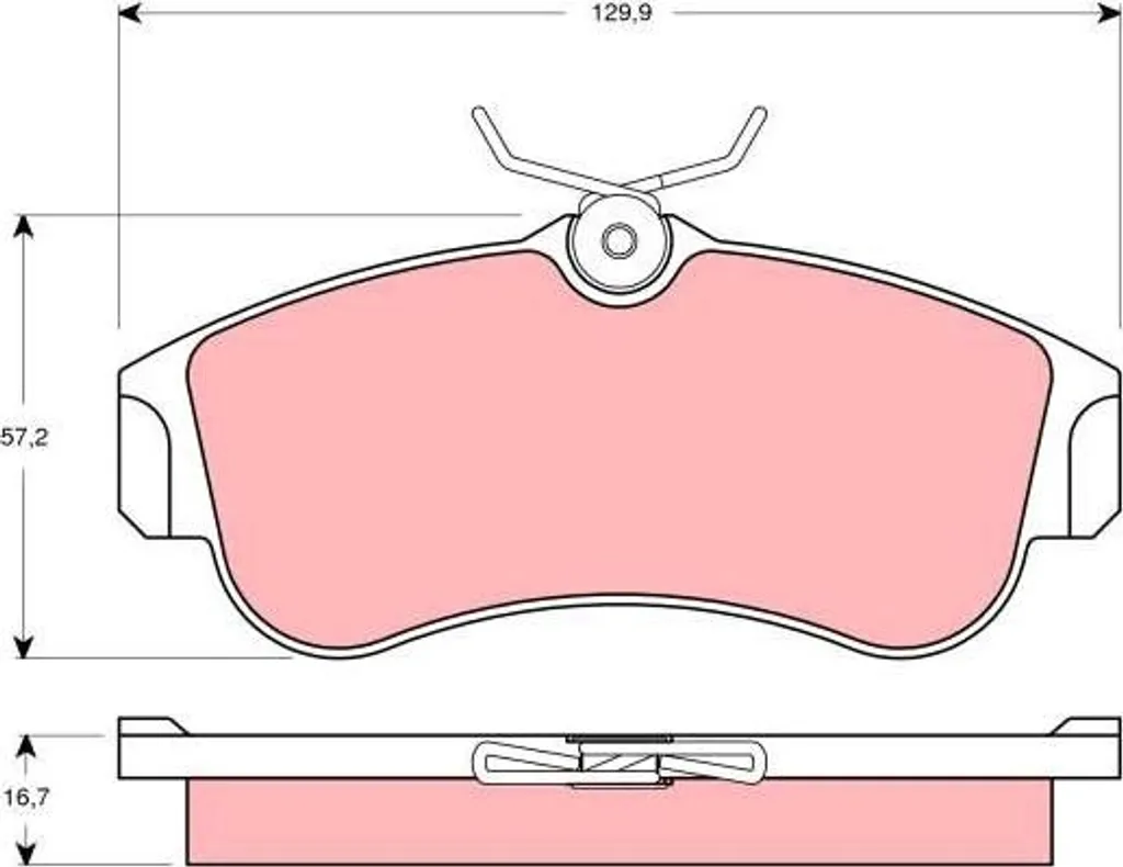 Plaquettes de Frein TRW GDB3271 Haute Performance Nissan OE 410604M525