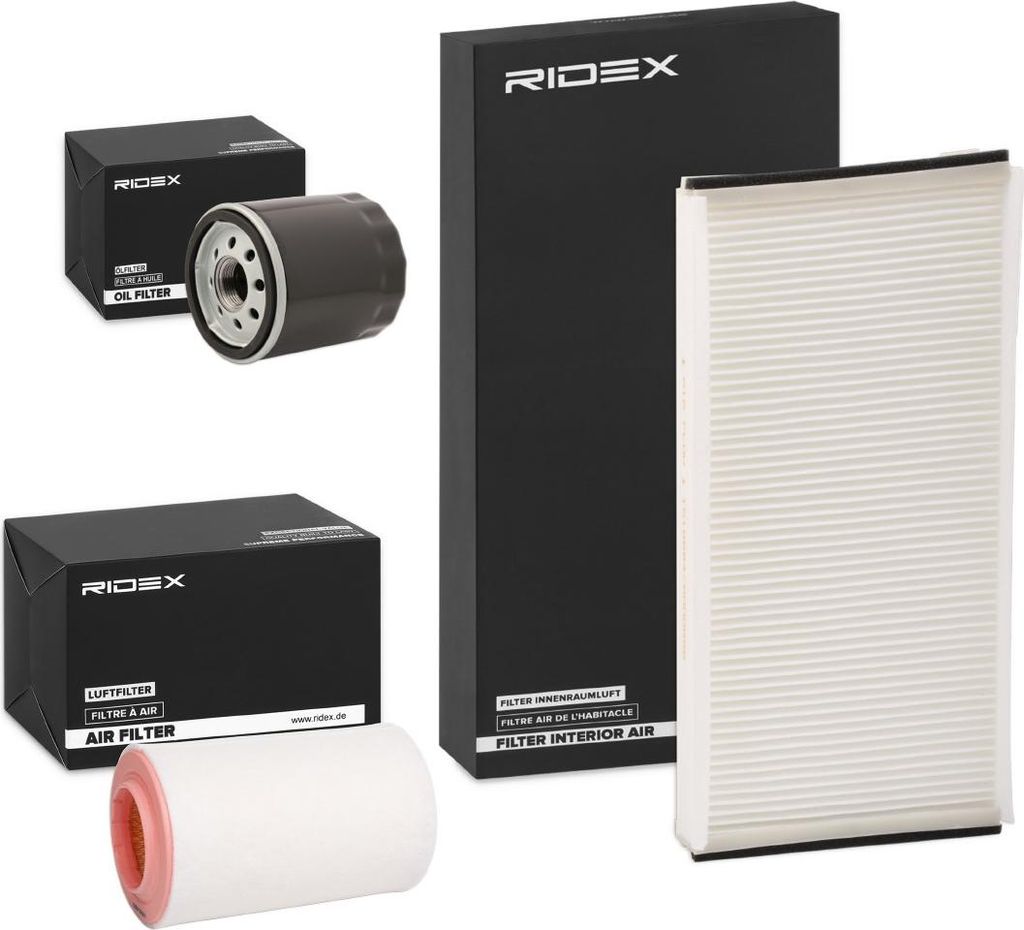 RIDEX Filterset Inspektionspaket Filtersatz passend für PEUGEOT BOXER Kasten