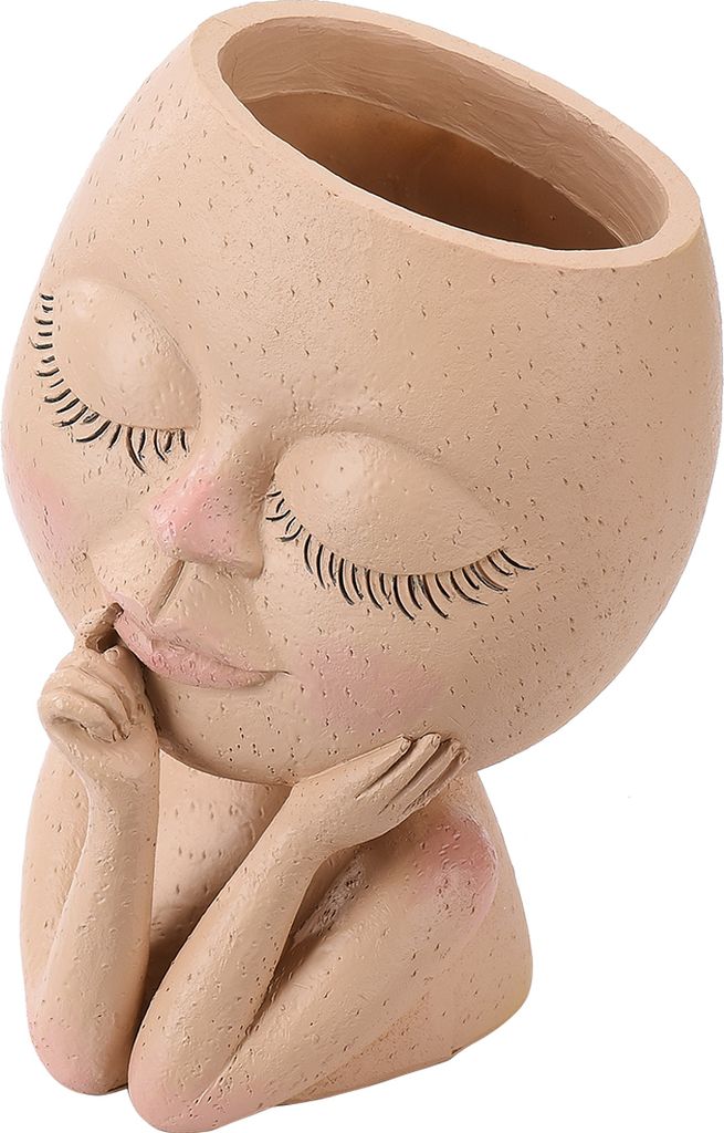 Face Planter Pots Head Planter,Face Flower Pot,Flower Pot,Head Planter,Planter with Drainage Hole