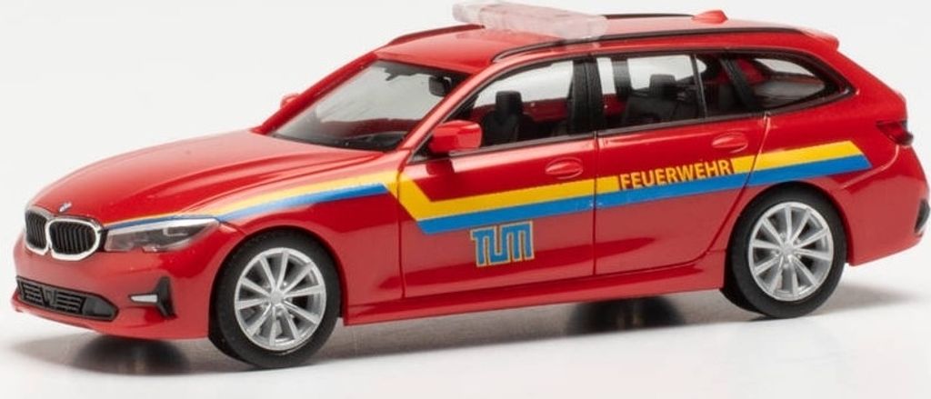 BMW 3er Touring Feuerwehr TU MÜNCHEN, HER096317, Maßstab1/87, HERPA