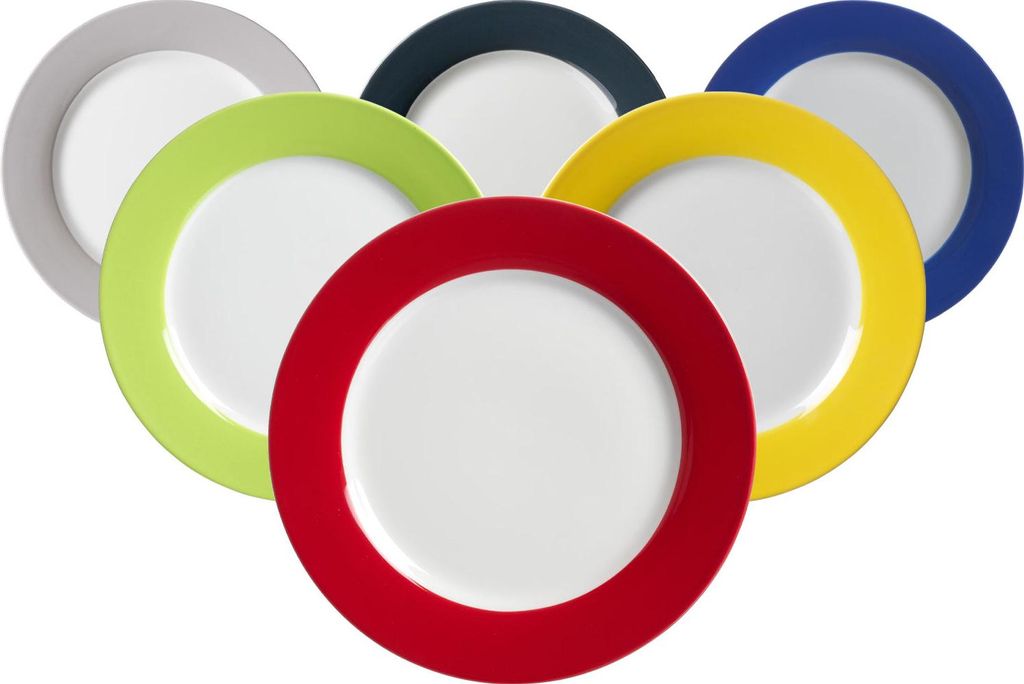 Ritzenhoff & Breker DOPPIO Dessertteller ø 20,5 cm 6er Set Mix