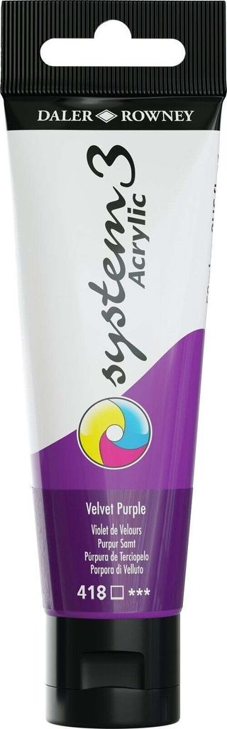 Daler Rowney System3 Vernice acrilica Velvet Purple 59 ml 1 Immagine del prodotto 