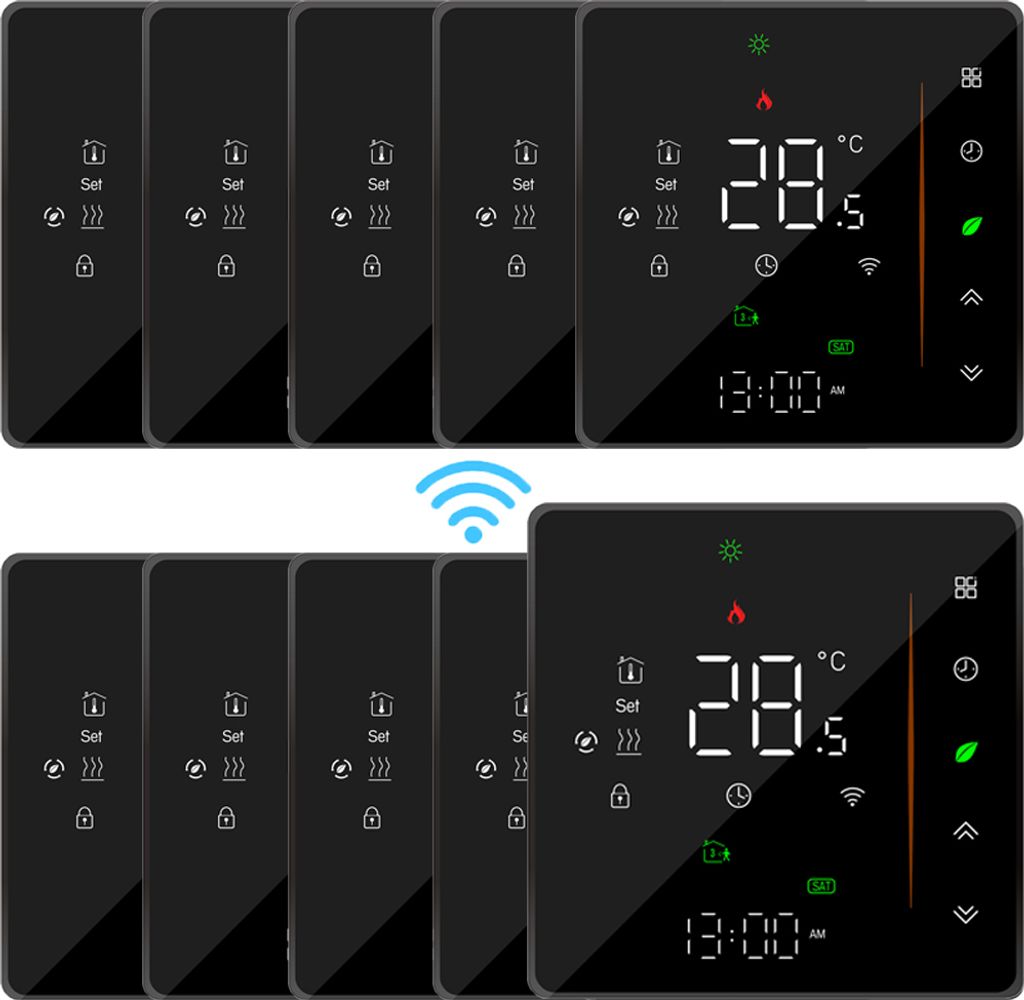 10X WiFi Intelligent Raumthermostat Thermostat, Produktbild 