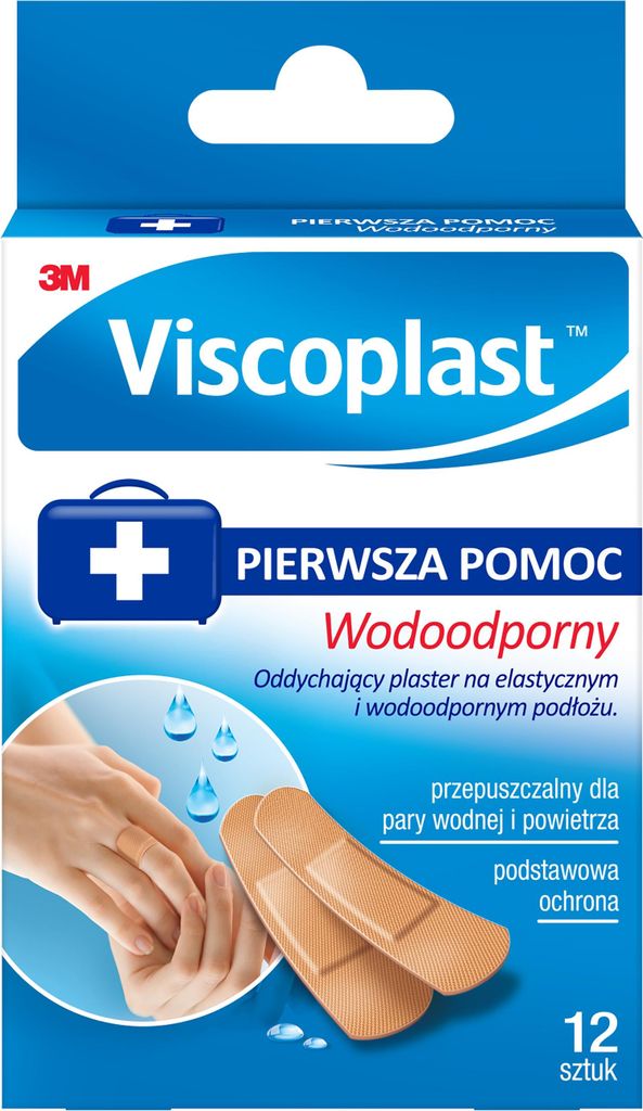 Wodoodporne plastry Viscoplast w dwóch rozmiarach 12 szt. Obrázek produktu 