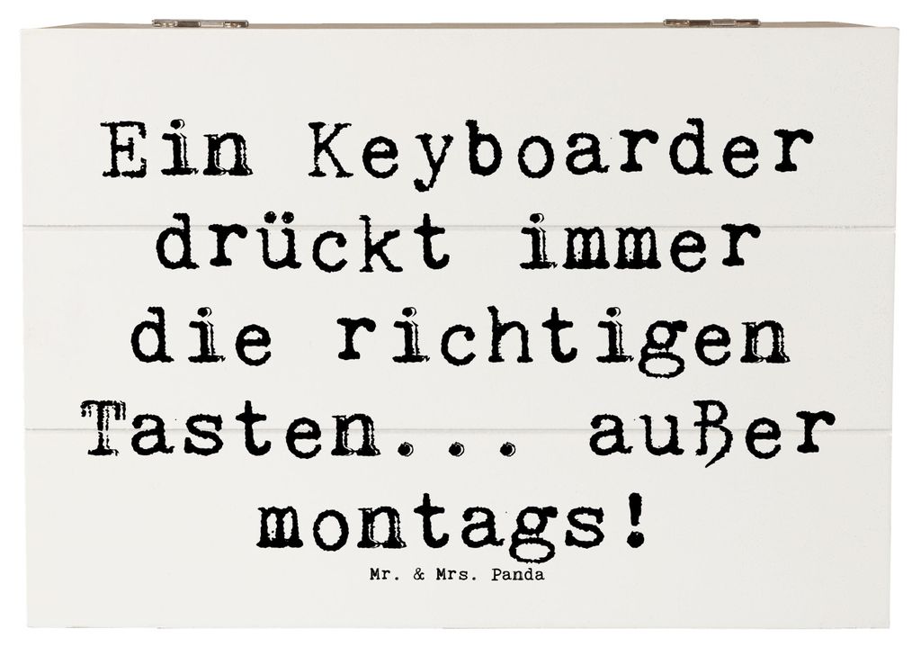 Mr. & Mrs. Panda Box Spruch Keyboarder Fehler 22 x 15 cm - Produktbild 