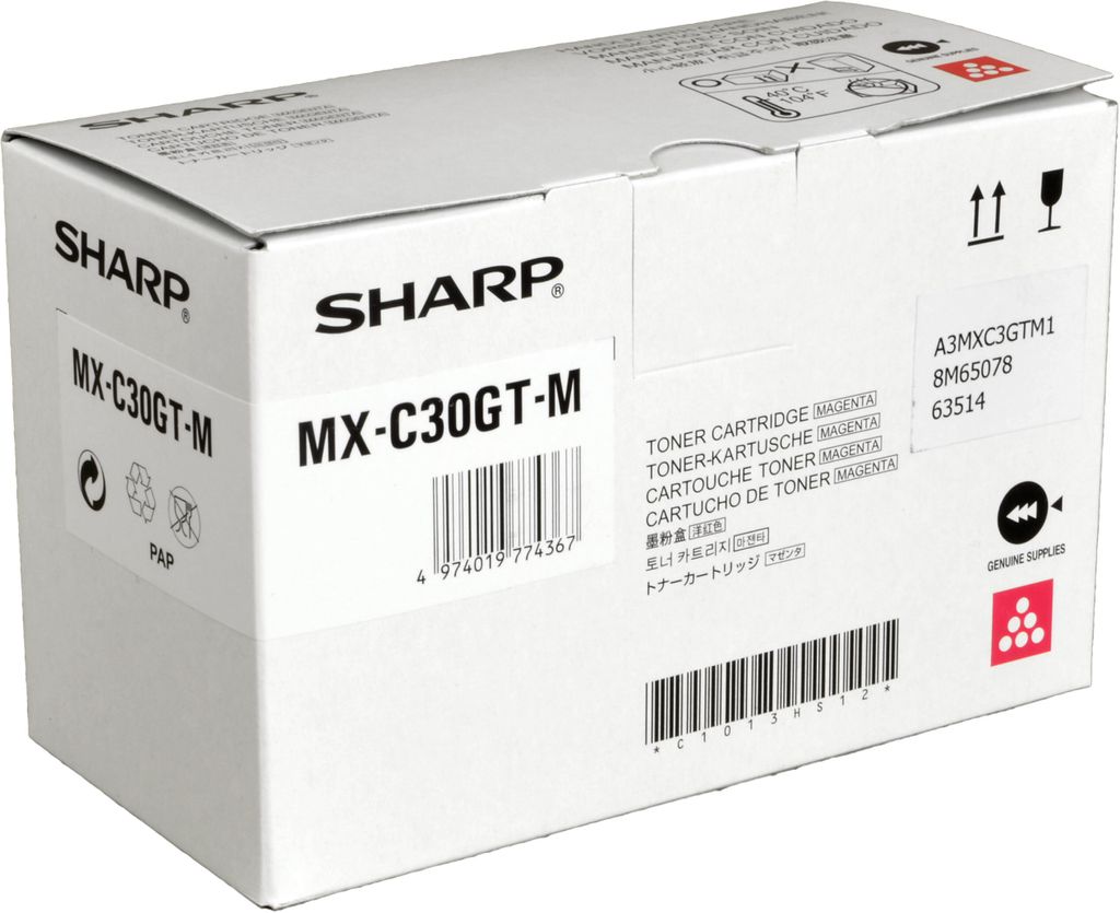 Sharp MXC30GTM, 6000 Seiten, Magenta, 1 Stück(e) Produktbild 