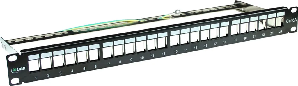 Pannello Patch 24 Porte InLine 76824B 1U Rack 19'' - Prezzo Basso