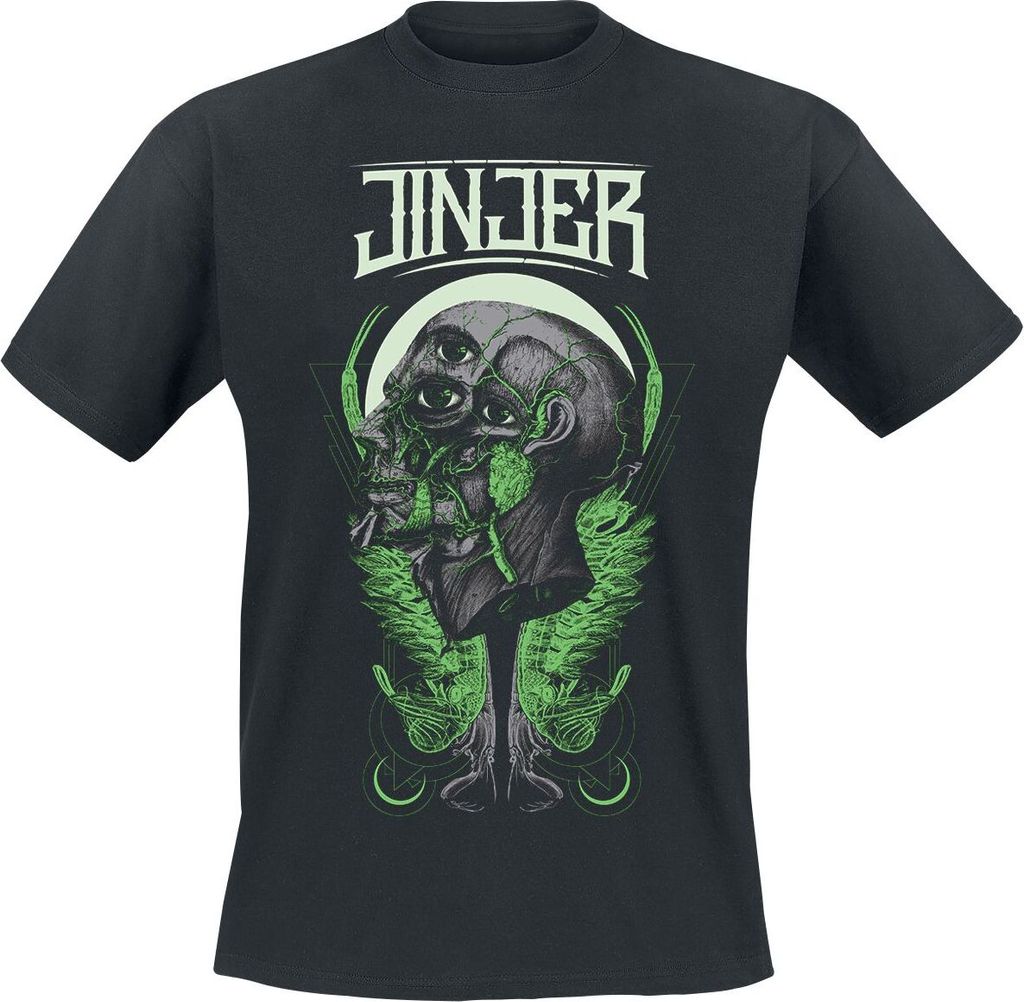 Jinjer T-Shirt Herren Retrospection schwarz Band-Merch, Bands 100% Baumwolle XXL