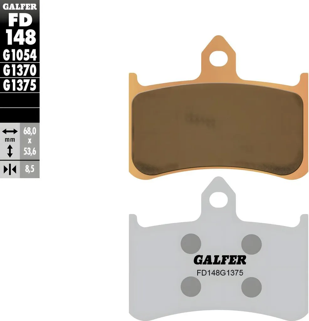 Plaquettes de frein Galfer SPORT à fort mordant et haute friction