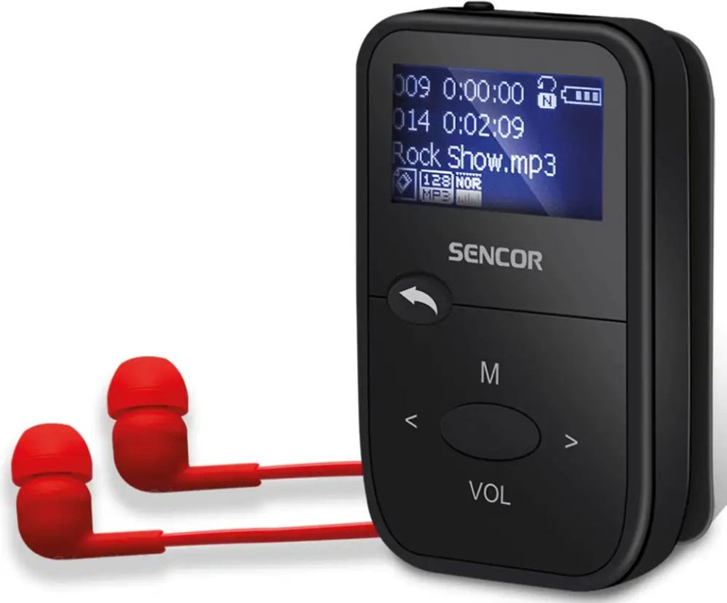 Sencor SFP 4408BK MP3 Player 8GB FM Produktbild 