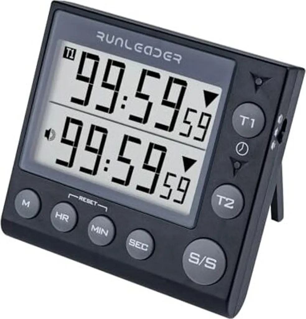 KT002 Timer da Cucina Professionale 2 Canali | Orologio Digitale Magnetico