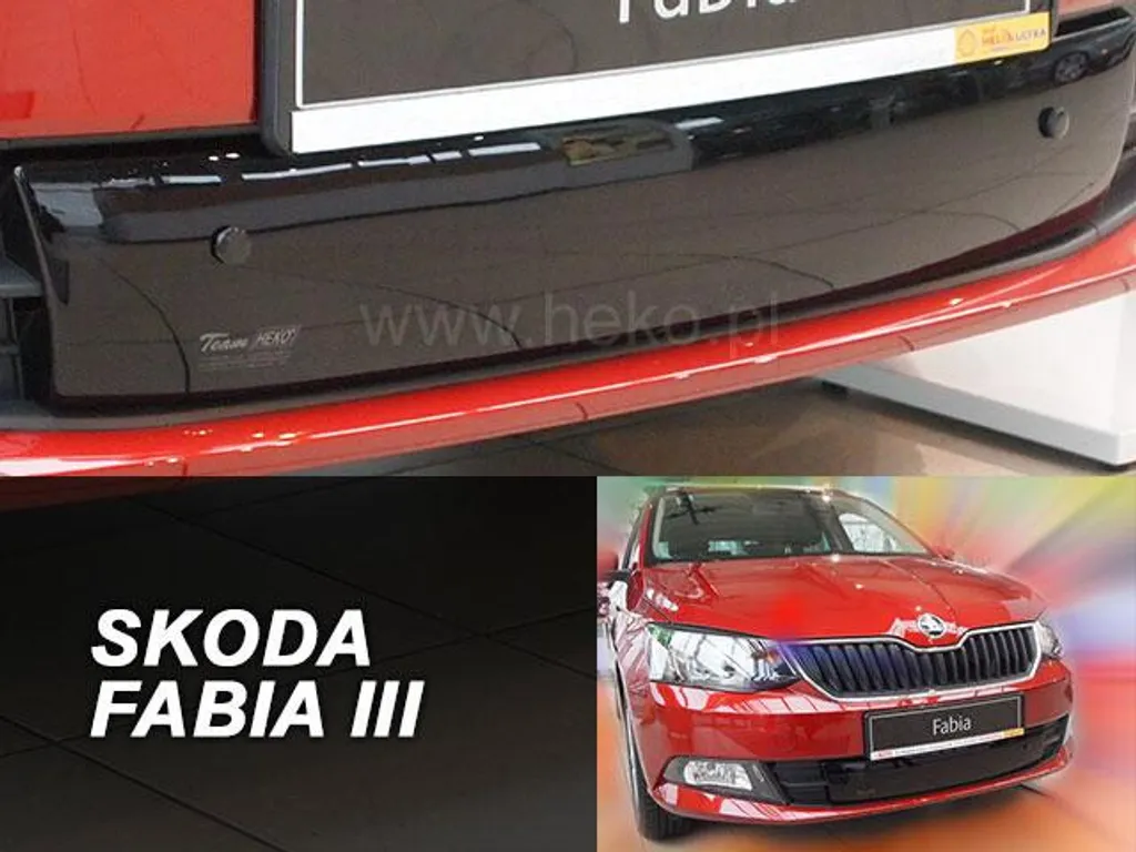 Protection de radiateur hiver Skoda Fabia III 14-18 contre le froid
