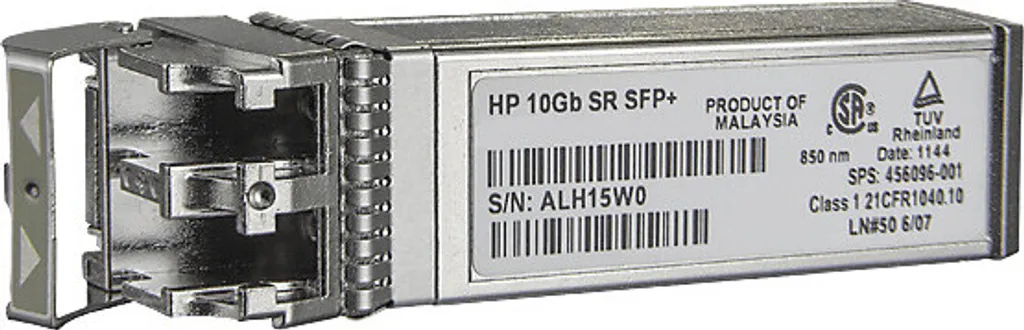 Transceiver HPE 10 GB SR SFP+ 455885-001 à Faible Latence 850nm Multimode