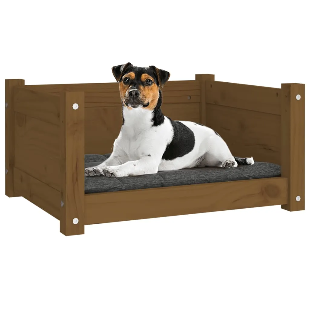 Letto per Cani vidaXL Legno Naturale Marrone Miele - 55x45 cm - 5