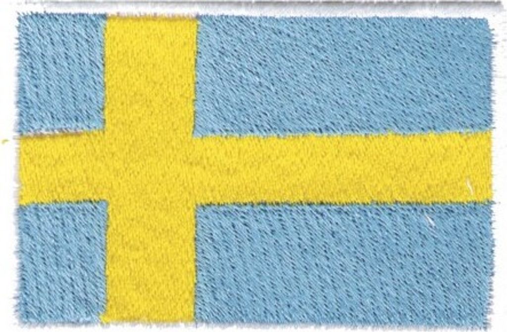 Aufnäher Länderfahne - SCHWEDEN - 21484 Gr. ca. 8 x 5cm