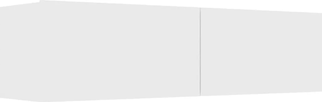 Porta TV Bianco 120x30x30 cm in Legno | Unità Multimediale