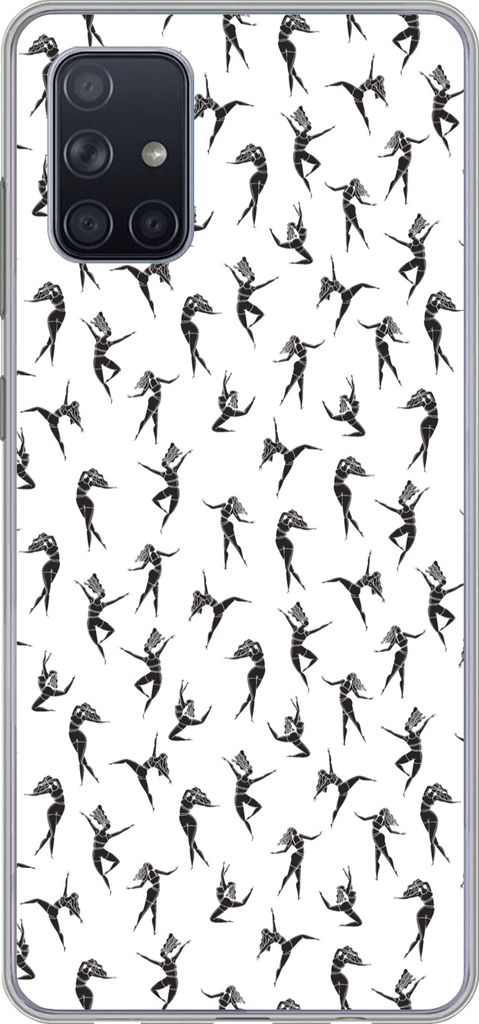 MuchoWow Handyhülle Schutzhülle Hülle für Telefoonhoesje Samsung Galaxy A51 5G Mädchen - Tanz - Muster - Mädchen - Kinder - Kinder Silikon ...