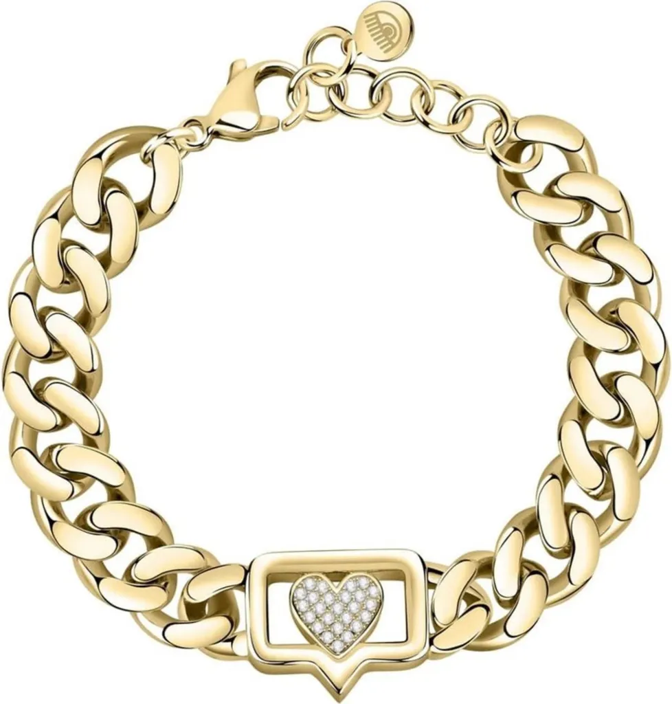 Collier Gourmette Femme Chiara Ferragni j19auw10 en métal doré chic