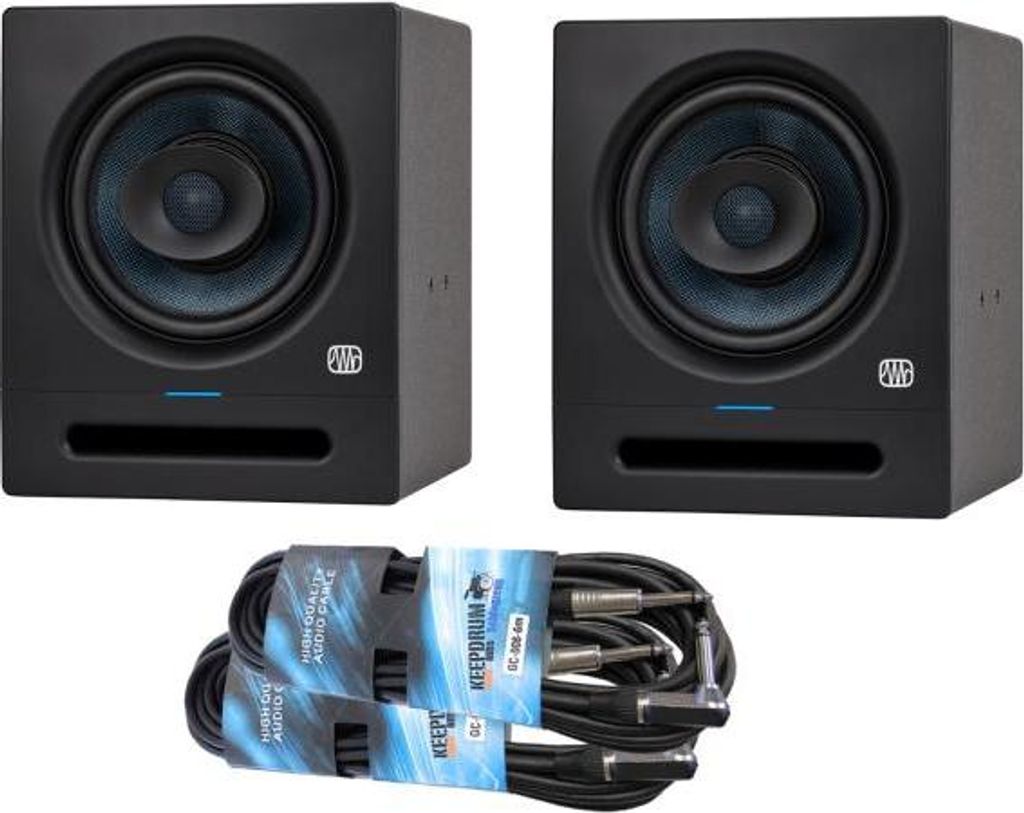 Presonus Studio-Monitor Eris Pro 8 1 Paar mit 2x Kabel