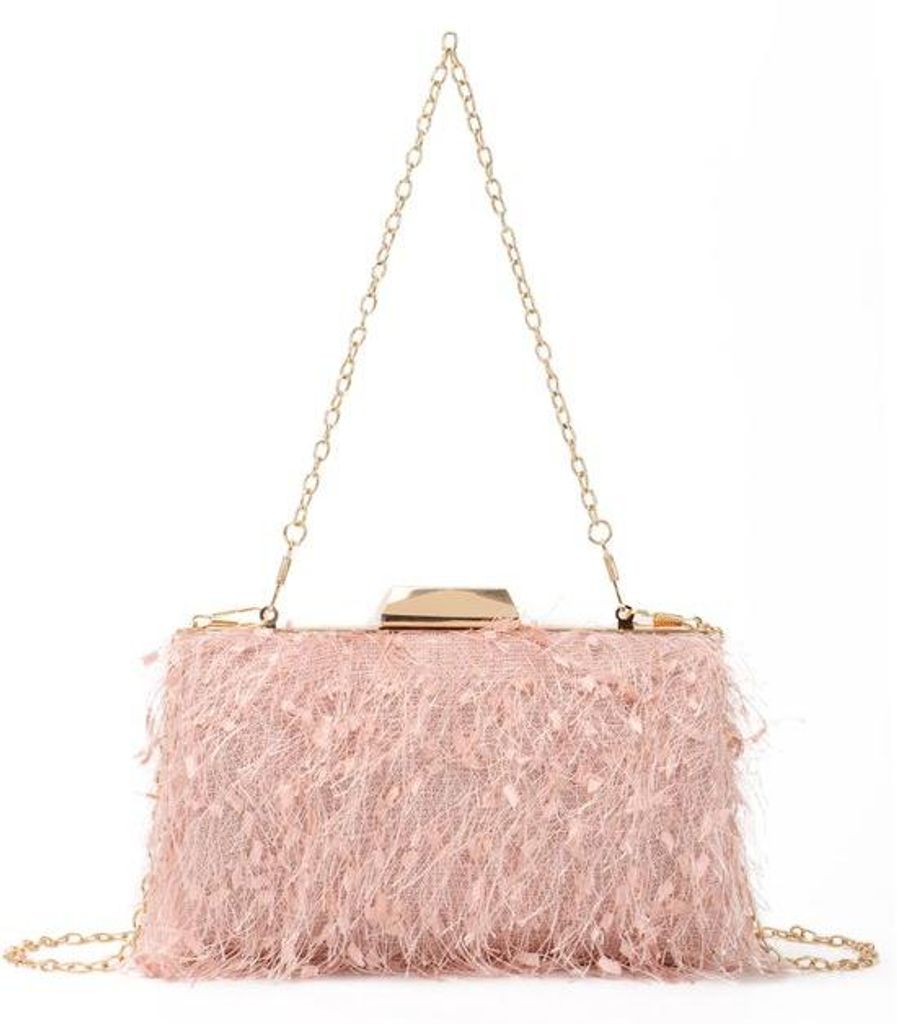 Elegante Damen-Tasche mit Tassel-Design, schwarz, klein