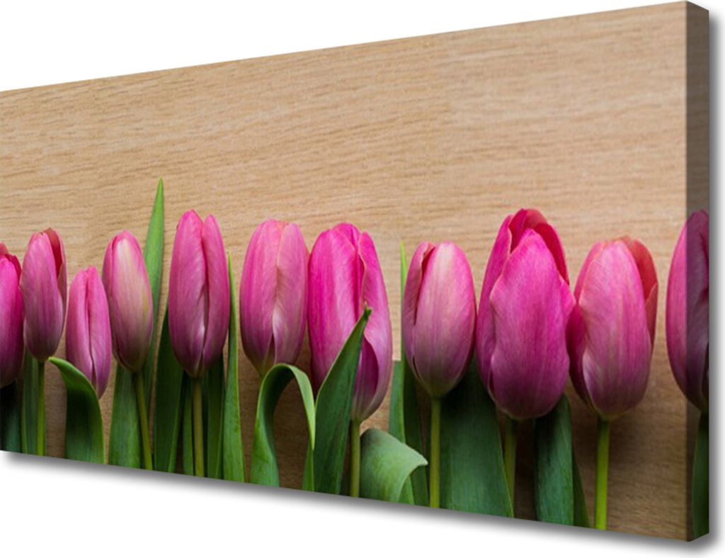 Tulup Leinwand-Bilder 100x50 Wandbild Canvas Kunstdruck Blumen Pflanzen