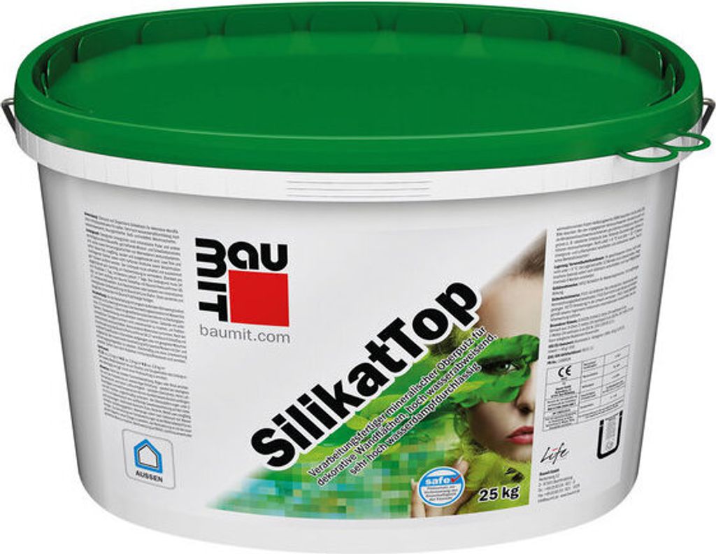 Baumit SilikatTop Kratzputzstruktur Putz 2,0 mm weiß 25 kg Produktbild 