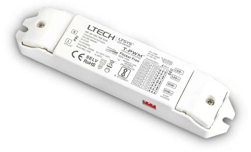 Alimentation LED DALI 12W 300mA NOVA DRIVER 243986 - Accessoire Blanc