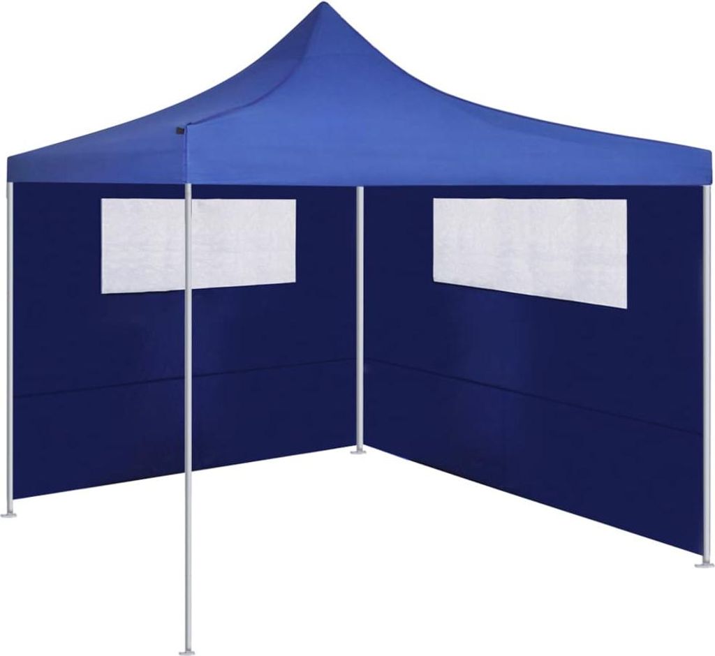 vidaXL Pavilion Boční stěna s okny 6x2 m modrá Obrázek produktu 