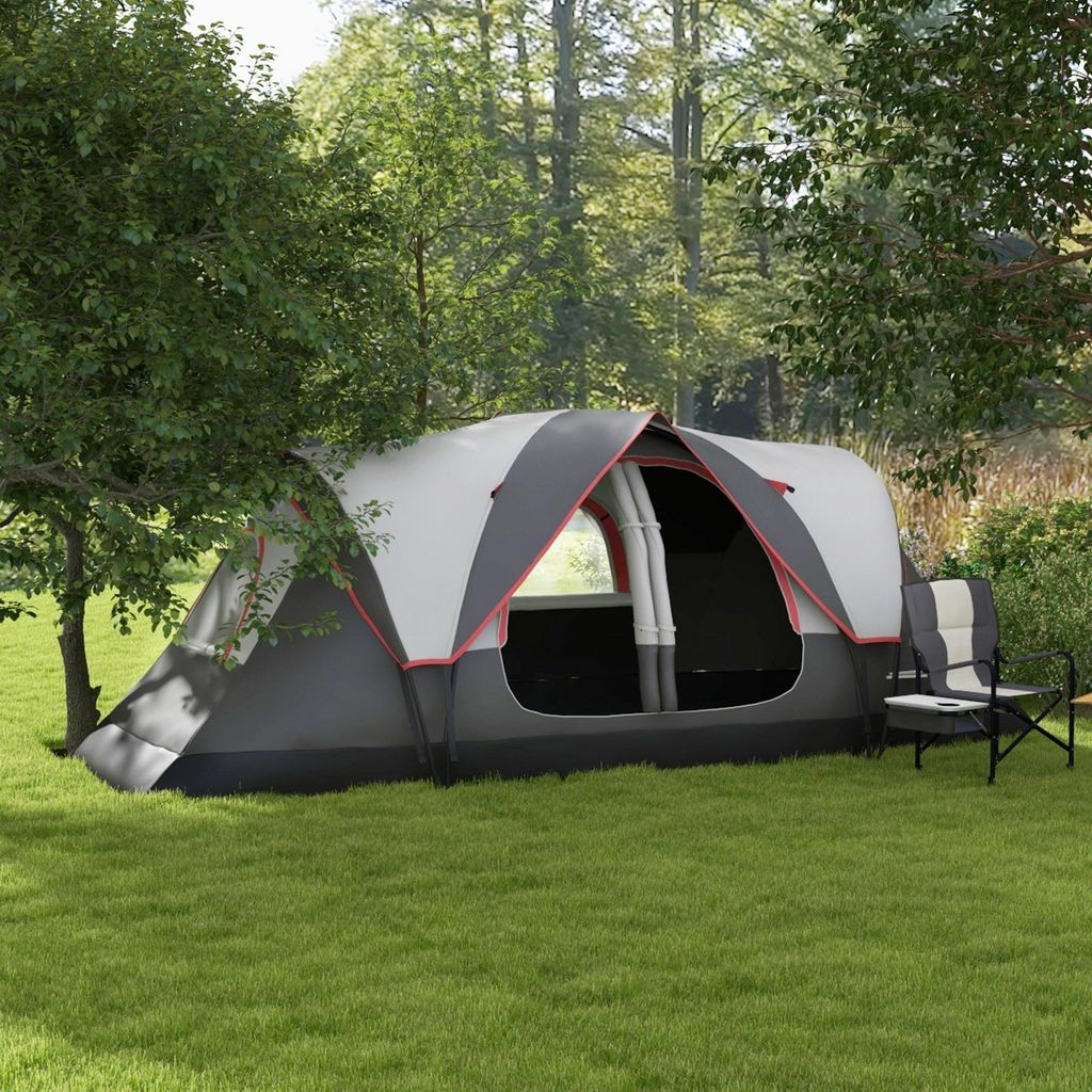 Campingzelt 6-8 Personen, Familienzelt 2 Räume, Tunnelzelt Produktbild 