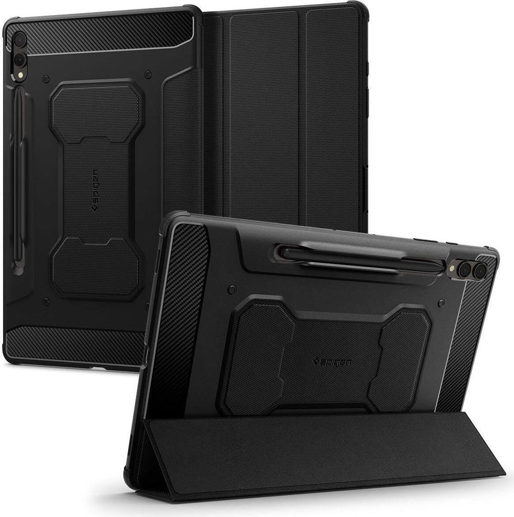 Spigen Rugged Armor Pro, Flip case, Samsung, Galaxy Tab S9 Plus, 31,5 cm (12.4"), 392 g