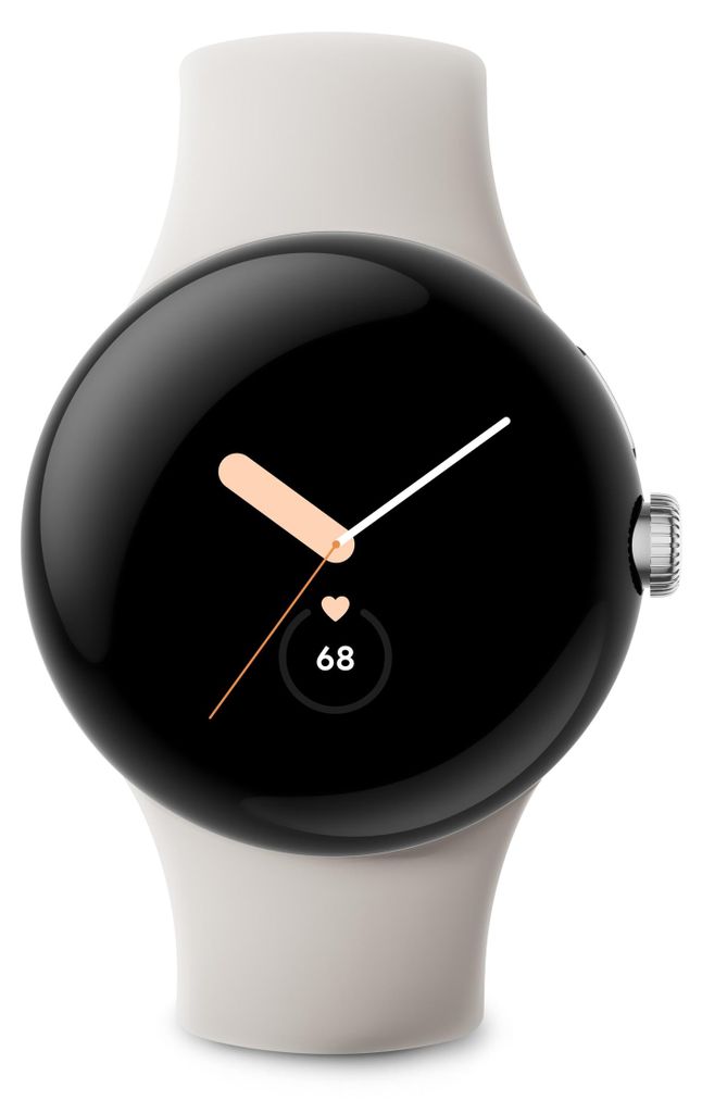 Google Pixel Watch WiFi polished silver/chalk Produktbild 