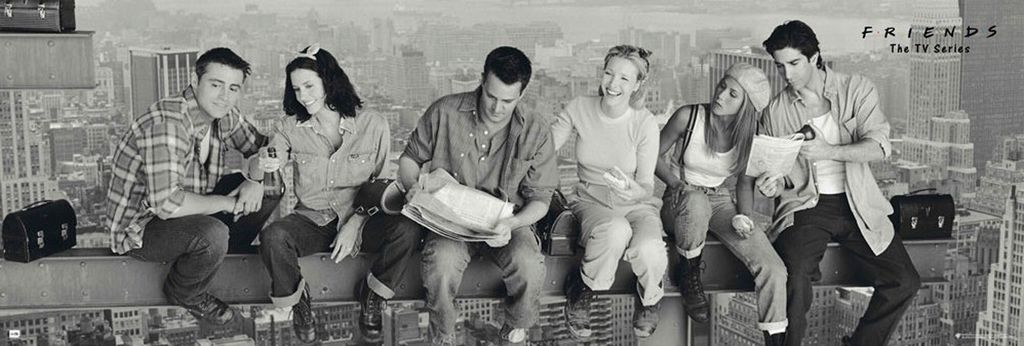 Friends - Türposter - Skyscraper + 1 Packung tesa Powerstrips - Inhalt 20 Stück