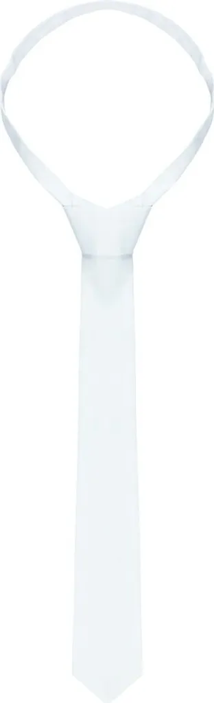 Cravatta Karlowsky AK4 Bianca 148x6,5 cm | Accessorio Professionale HoReCa