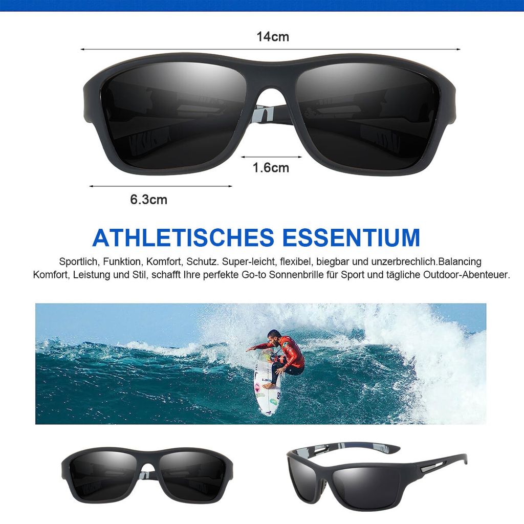 Sonnenbrille Herren Polarisiert UV400 Schutz für Herren Produktbild 2