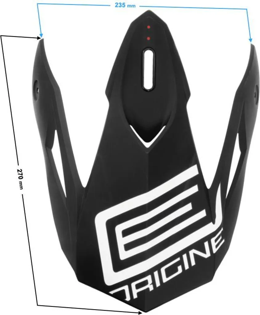 Visière de casque Origine Hero Peak MX Noir et Blanc - Accessoire Officiel